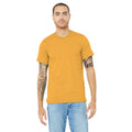 Mustard - Side - Canvas Unisex Jersey Crew Neck T-Shirt - Mens Short Sleeve T-Shirt