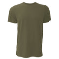 Military Green - Front - Canvas Unisex Jersey Crew Neck T-Shirt - Mens Short Sleeve T-Shirt