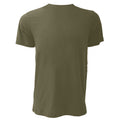 Military Green - Back - Canvas Unisex Jersey Crew Neck T-Shirt - Mens Short Sleeve T-Shirt