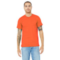 Coral - Side - Canvas Unisex Jersey Crew Neck T-Shirt - Mens Short Sleeve T-Shirt