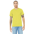 Heather Yellow Gold - Side - Canvas Unisex Jersey Crew Neck T-Shirt - Mens Short Sleeve T-Shirt