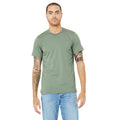 Sage - Side - Canvas Unisex Jersey Crew Neck T-Shirt - Mens Short Sleeve T-Shirt