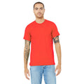 Red - Side - Canvas Unisex Jersey Crew Neck T-Shirt - Mens Short Sleeve T-Shirt