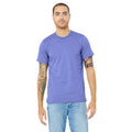 Heather Deep Teal - Side - Canvas Unisex Jersey Crew Neck T-Shirt - Mens Short Sleeve T-Shirt