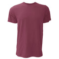 Maroon - Front - Canvas Unisex Jersey Crew Neck T-Shirt - Mens Short Sleeve T-Shirt