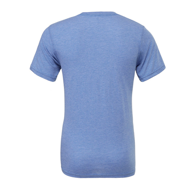 Blue Triblend - Back - Canvas Triblend Crew Neck T-Shirt - Mens Short Sleeve T-Shirt