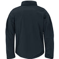 Navy Blue - Lifestyle - B&C Mens Hooded Softshell Breathable, Waterproof & Windproof Jacket (Fleece Lining)