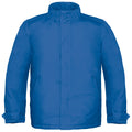 Royal - Front - B&C Mens Real+ Premium Windproof Thermo-Isolated Jacket (Waterproof PU Coating)