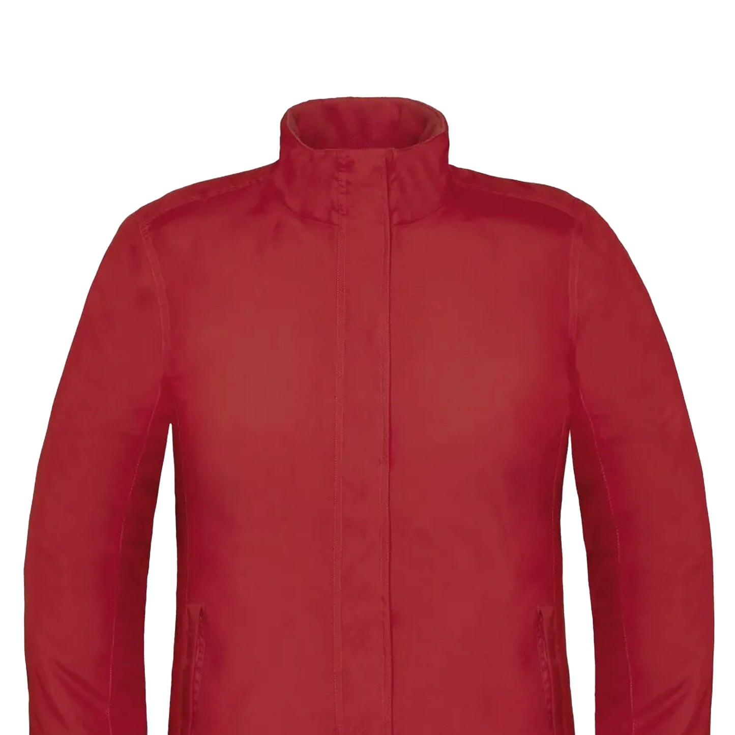 Deep Red - Back - B&C Womens-Ladies Premium Real+ Windproof Waterproof Thermo-Isolated Jacket