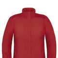 Deep Red - Back - B&C Womens-Ladies Premium Real+ Windproof Waterproof Thermo-Isolated Jacket