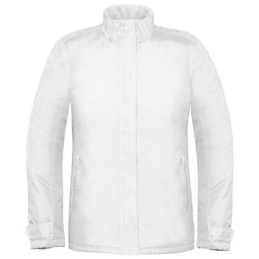White - Front - B&C Womens-Ladies Premium Real+ Windproof Waterproof Thermo-Isolated Jacket