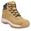 Tan - Side - Delta Plus Unisex Nubuck Leather Hiker Safety Boots