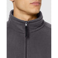 Seal Grey - Side - Regatta Mens Plain Micro Fleece Full Zip Jacket (Layer Lite)