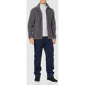 Seal Grey - Close up - Regatta Mens Plain Micro Fleece Full Zip Jacket (Layer Lite)