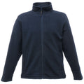 Dark Navy - Front - Regatta Mens Plain Micro Fleece Full Zip Jacket (Layer Lite)