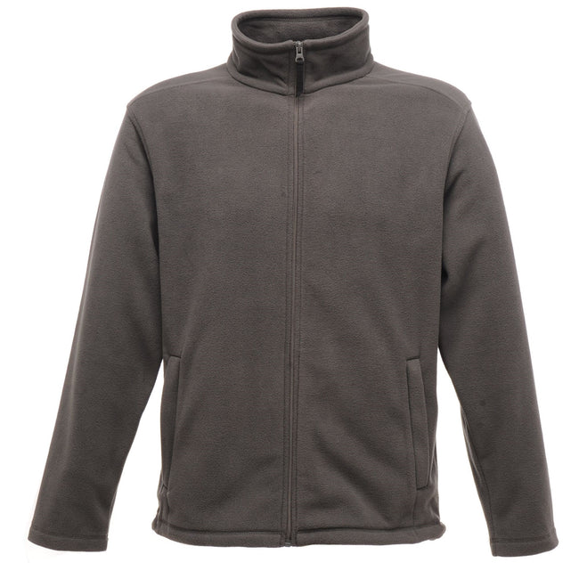 Seal Grey - Front - Regatta Mens Plain Micro Fleece Full Zip Jacket (Layer Lite)