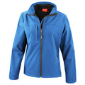 Azure Blue - Front - Result Womens Softshell Premium 3 Layer Performance Jacket (Waterproof, Windproof & Breathable)