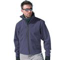 Navy Blue - Back - Result Mens Softshell Premium 3 Layer Performance Jacket (Waterproof, Windproof & Breathable)