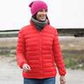 Red - Back - Result Ladies-Womens Ice Bird Padded Jacket (Water Repellent & Windproof)
