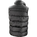 Black - Side - Result Mens Core Nova Lux Padded Fleece Lined Bodywarmer Jacket