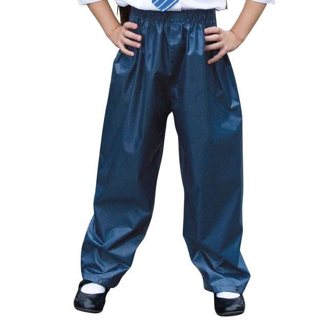 Navy Blue - Back - Result Core Kids-Childrens Unisex Stormdri Rain Over Trouser - Pants