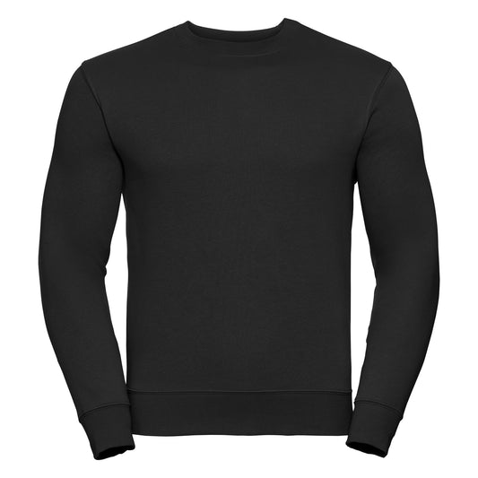 Black - Front - Russell Mens Authentic Sweatshirt (Slimmer Cut)