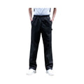 Black - Back - Dennys Unisex Black Elasticated Trouser - Chefswear