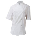 White - Front - Dennys AFD Mens Chefs Jacket - Chefswear
