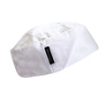 White - Front - Dennys Ladies-Womens White Skull Cap - Chefswear Caps & Hats
