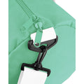 Mint Green-Off White - Back - Bagbase Plain Varsity Barrel - Duffle Bag (20 Litres)
