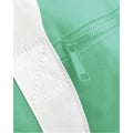 Mint Green-Off White - Side - Bagbase Plain Varsity Barrel - Duffle Bag (20 Litres)