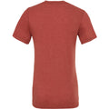 Clay Triblend - Back - Canvas Mens Triblend Crew Neck Plain Short Sleeve T-Shirt