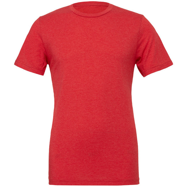 Red Triblend - Front - Canvas Mens Triblend Crew Neck Plain Short Sleeve T-Shirt