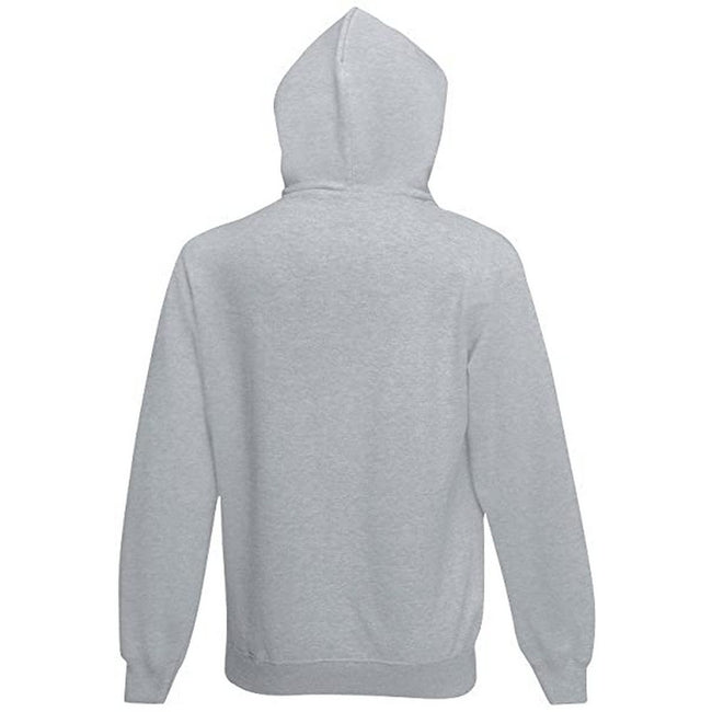 Heather Grey - Back - Fruit Of The Loom Childrens Unisex Lightweight Hooded Sweatshirt - Hoodie