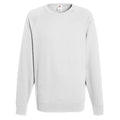 White - Front - Fruit Of The Loom Mens Lightweight Raglan Sweatshirt (240 GSM)
