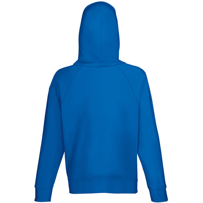 Royal - Back - Fruit Of The Loom Mens Lightweight Hooded Sweatshirt - Hoodie (240 GSM)