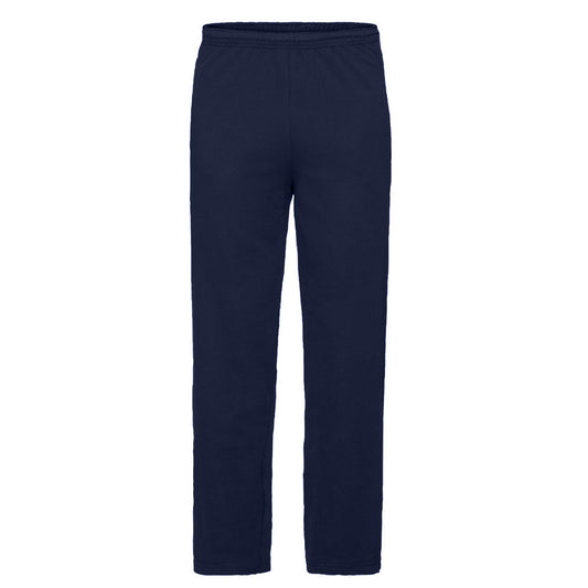 Deep Navy - Front - Fruit Of The Loom Mens Lightweight Jog Pant - Jogging Bottoms