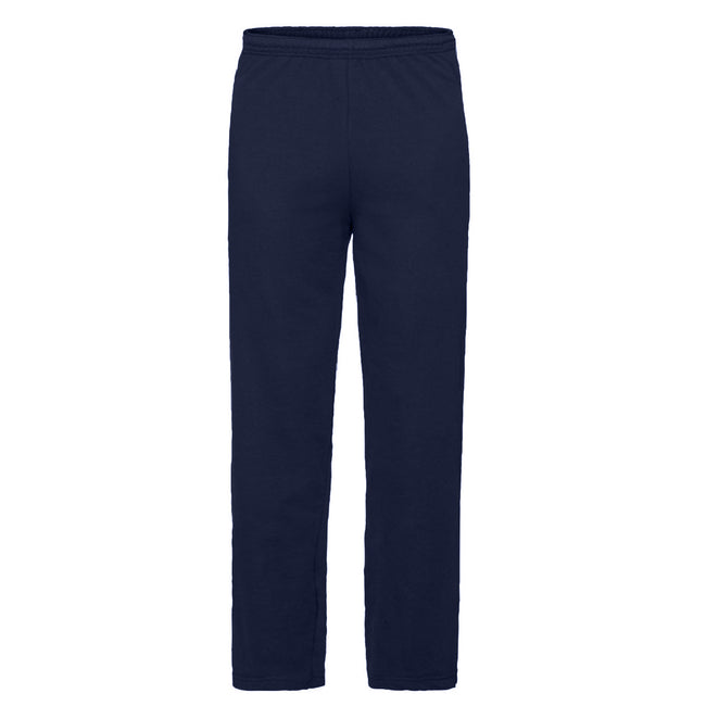 Deep Navy - Front - Fruit Of The Loom Mens Lightweight Jog Pant - Jogging Bottoms
