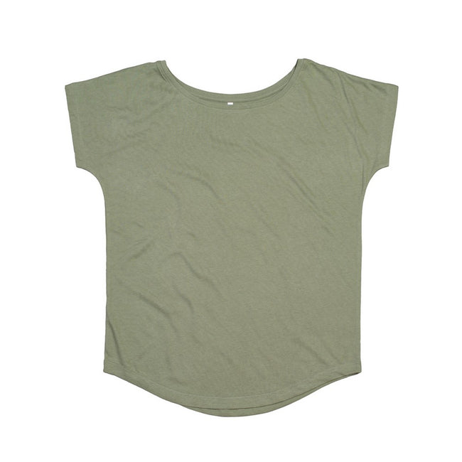 Soft Olive - Front - Mantis Womens-Ladies Loose Fit Short Sleeve T-Shirt