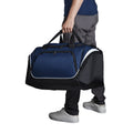 French Navy-Black-White - Back - Quadra Pro Team Holdall - Duffle Bag (55 Litres)