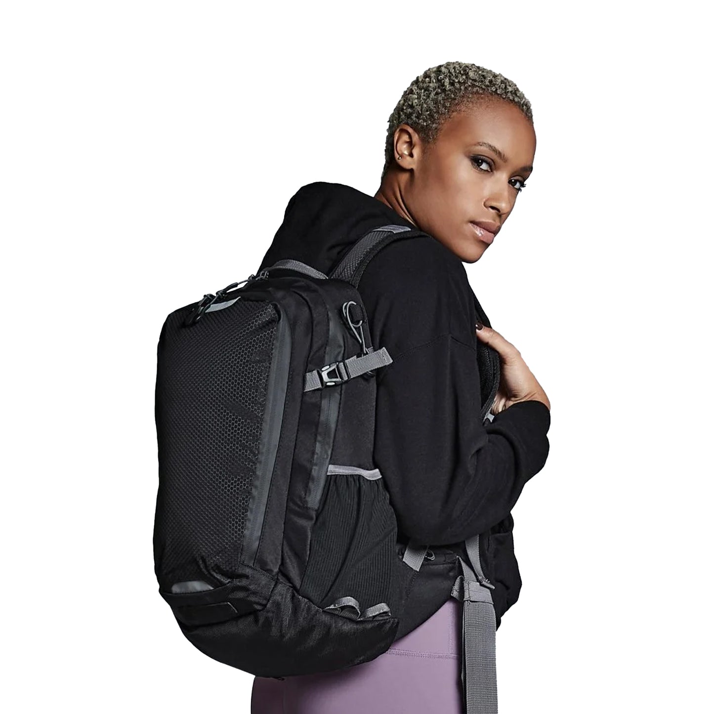 Black - Side - Quadra Apex 20 Litre Daypack - Backpack Bag (20L, Up To 15.6inch Laptop)