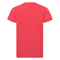 Red Marl - Back - Russell Mens Slim Fit Short Sleeve T-Shirt