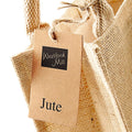 Natural - Side - Westford Mill Jute Mini Gift Bag (6 Litres)