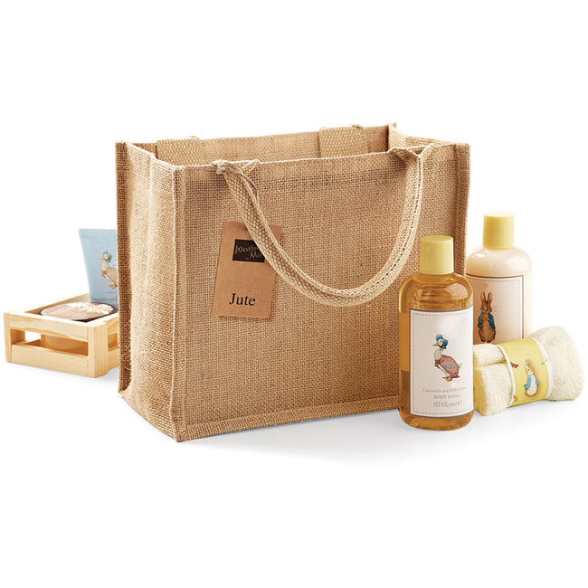 Natural - Lifestyle - Westford Mill Jute Mini Gift Bag (6 Litres)