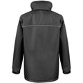 Black - Back - Result Mens Sabre Long Work Coat