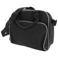 Black-White - Front - Bagbase Compact Junior Dance Messenger Bag (15 Litres)