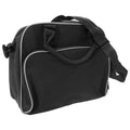 Black-White - Back - Bagbase Compact Junior Dance Messenger Bag (15 Litres)