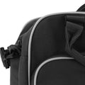 Black-White - Side - Bagbase Compact Junior Dance Messenger Bag (15 Litres)