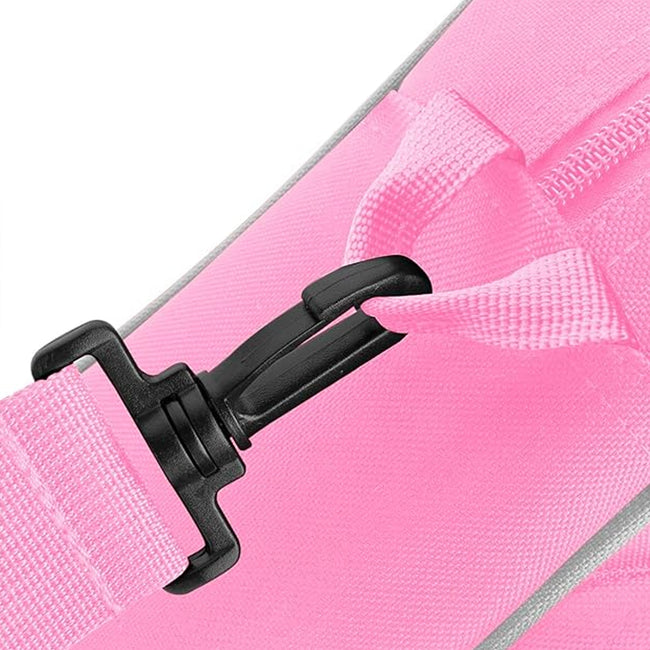 Classic Pink-Light Grey - Back - Bagbase Compact Junior Dance Messenger Bag (15 Litres)