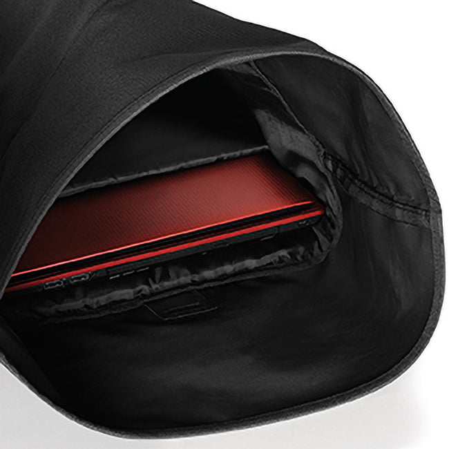 Black - Lifestyle - Bagbase Roll-Top Backpack - Rucksack - Bag (12 Litres)
